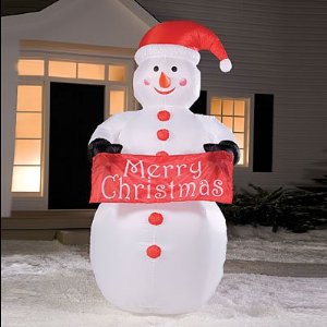yard inflatables - snowman inflatable